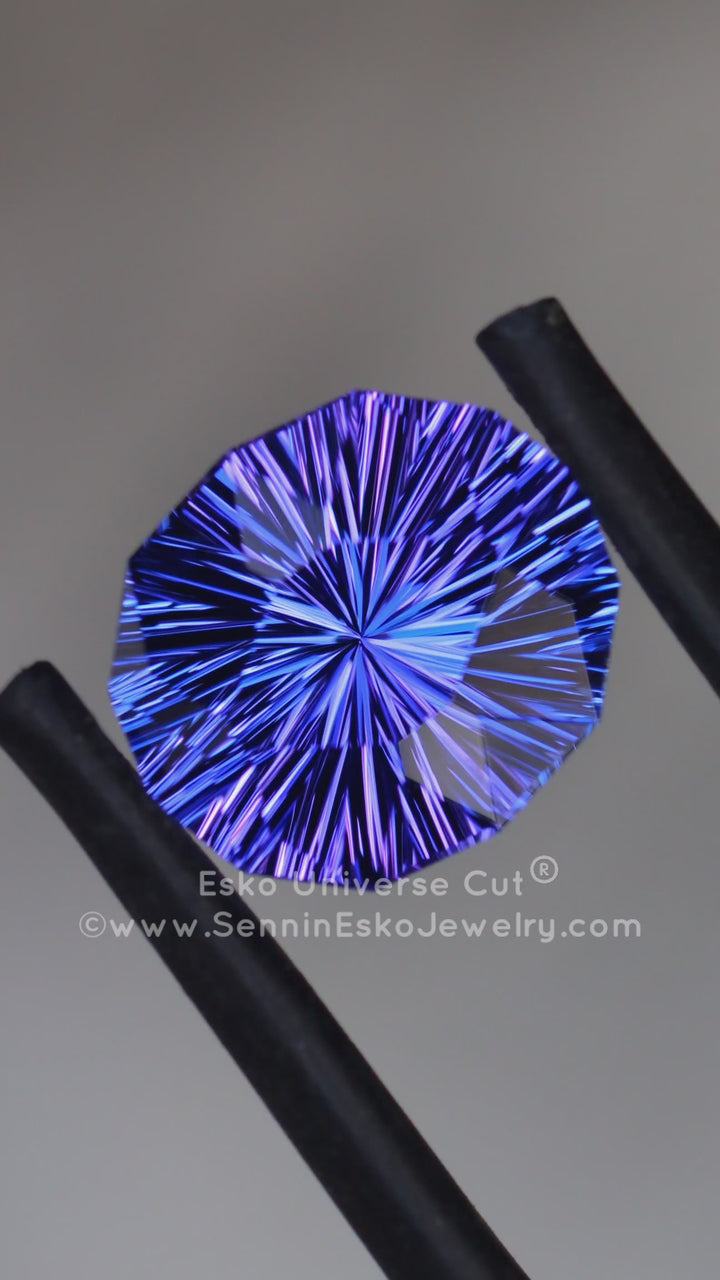 3.3 Carat Blue/Purple Tanzanite Oval - 10.5x9.1mm - Esko Universe Cut ®