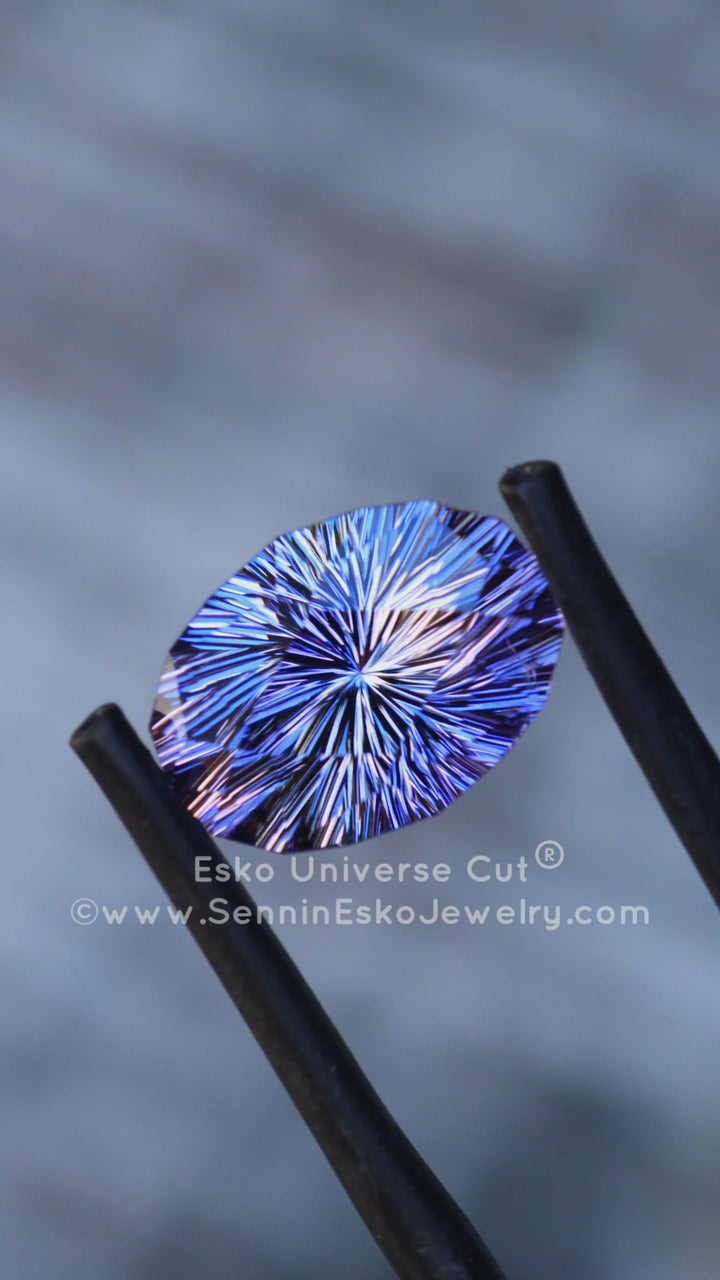 5.79 Carat Tanzanite Oval - 12.6x9.3mm - Esko Universe Cut ®