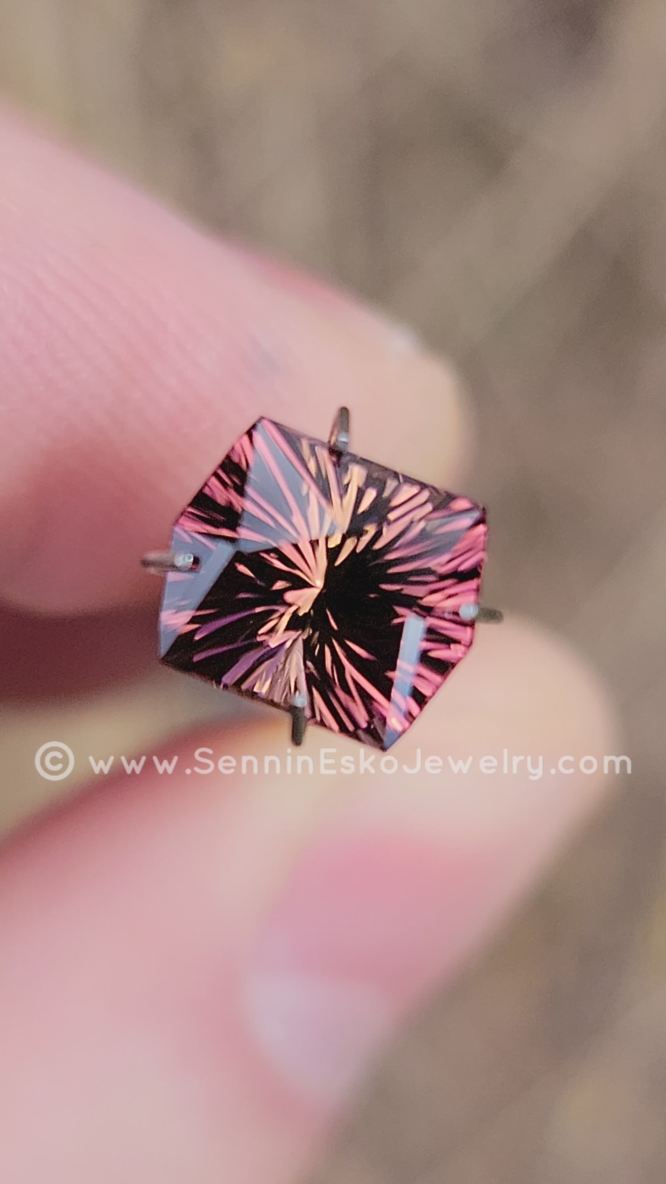 Tropical hot Sunset Tourmaline, Malkhan 46.08 Ct Rare Terminated Crystal, Video!