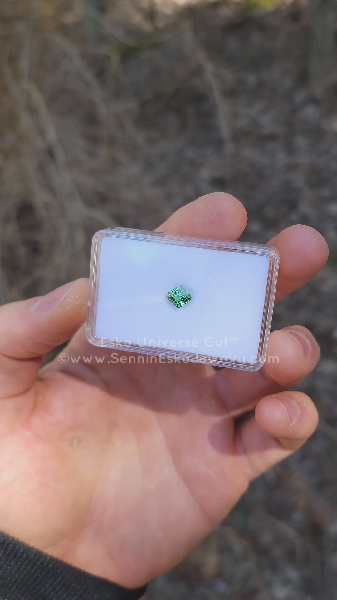 1.3 carat Mint/Olive Green Tourmaline Octagon - 8x7.3mm - Esko Universe Cut ™