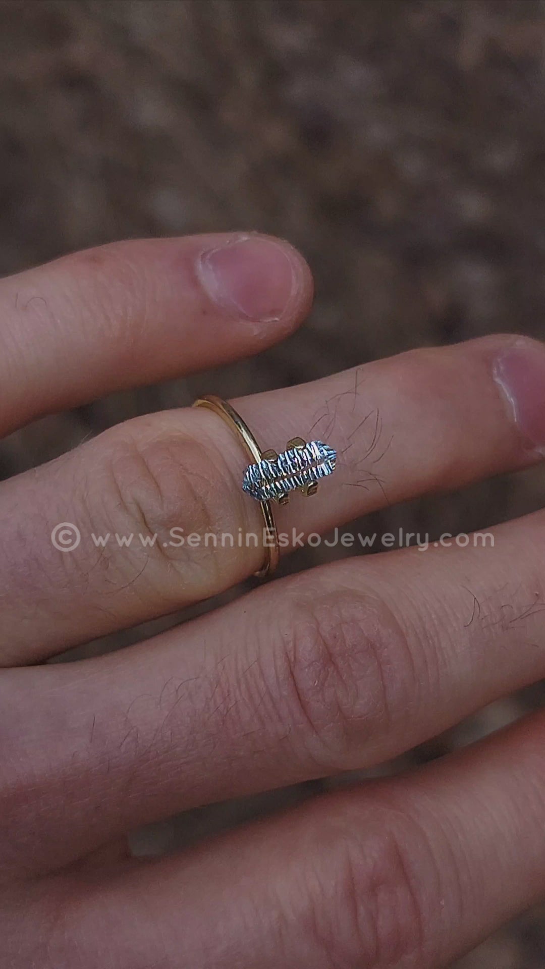 0.8 carat Aquamarine Long Hexagon - 10.5x3.5mm - Esko Placid Cut ™