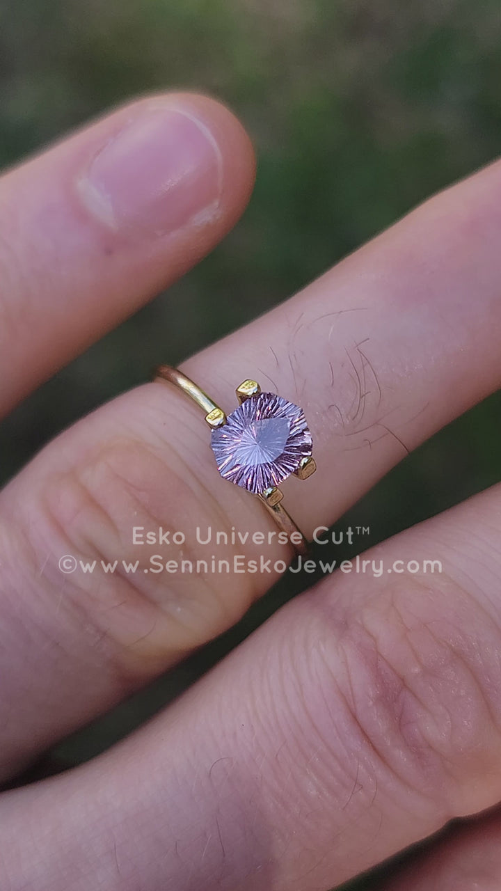 1.7 Carat Lilac Sapphire Hexagonal Cushion - 7.5x5.9mm - Esko Universe Cut ™
