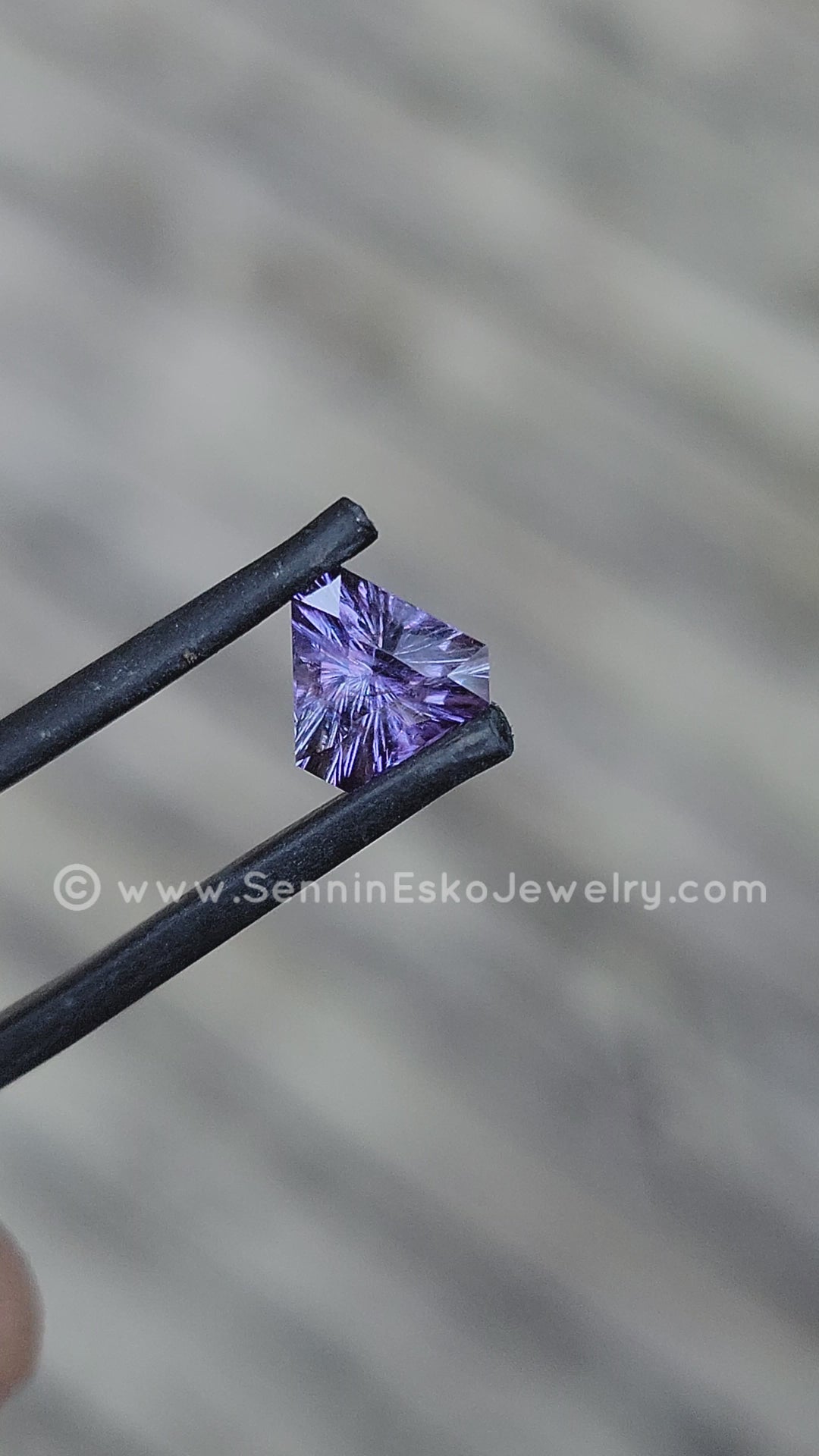 1.43 Carat Color Changing Purple Umba Sapphire Triangle - 7.5x6.5mm