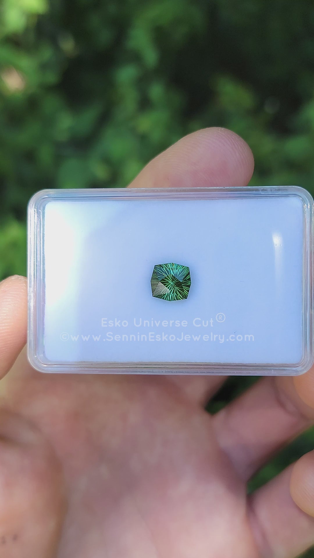 2.4 carat Pine Green Tourmaline Octagon - 8.1x7.7mm - Esko Universe Cut ™
