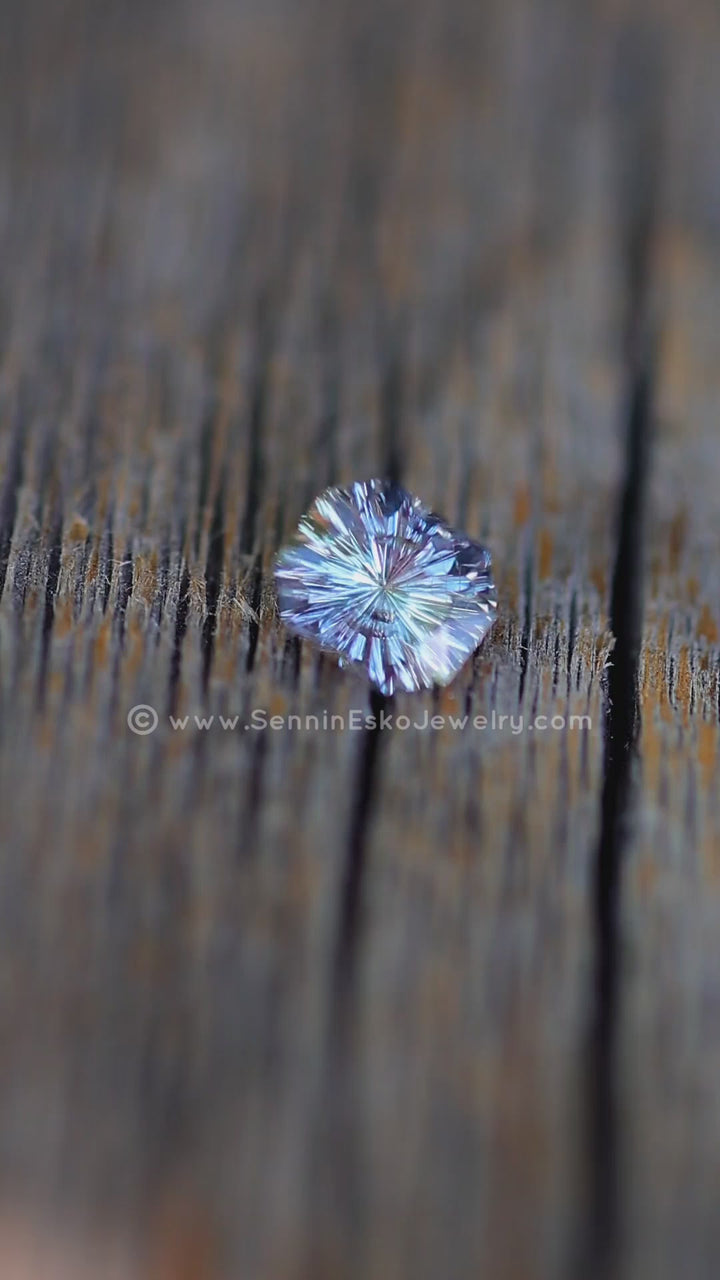 1.2 Carat Silvery Violet/Lilac Sapphire Octagon - 6.8x5.7mm - Esko Universe Cut ™