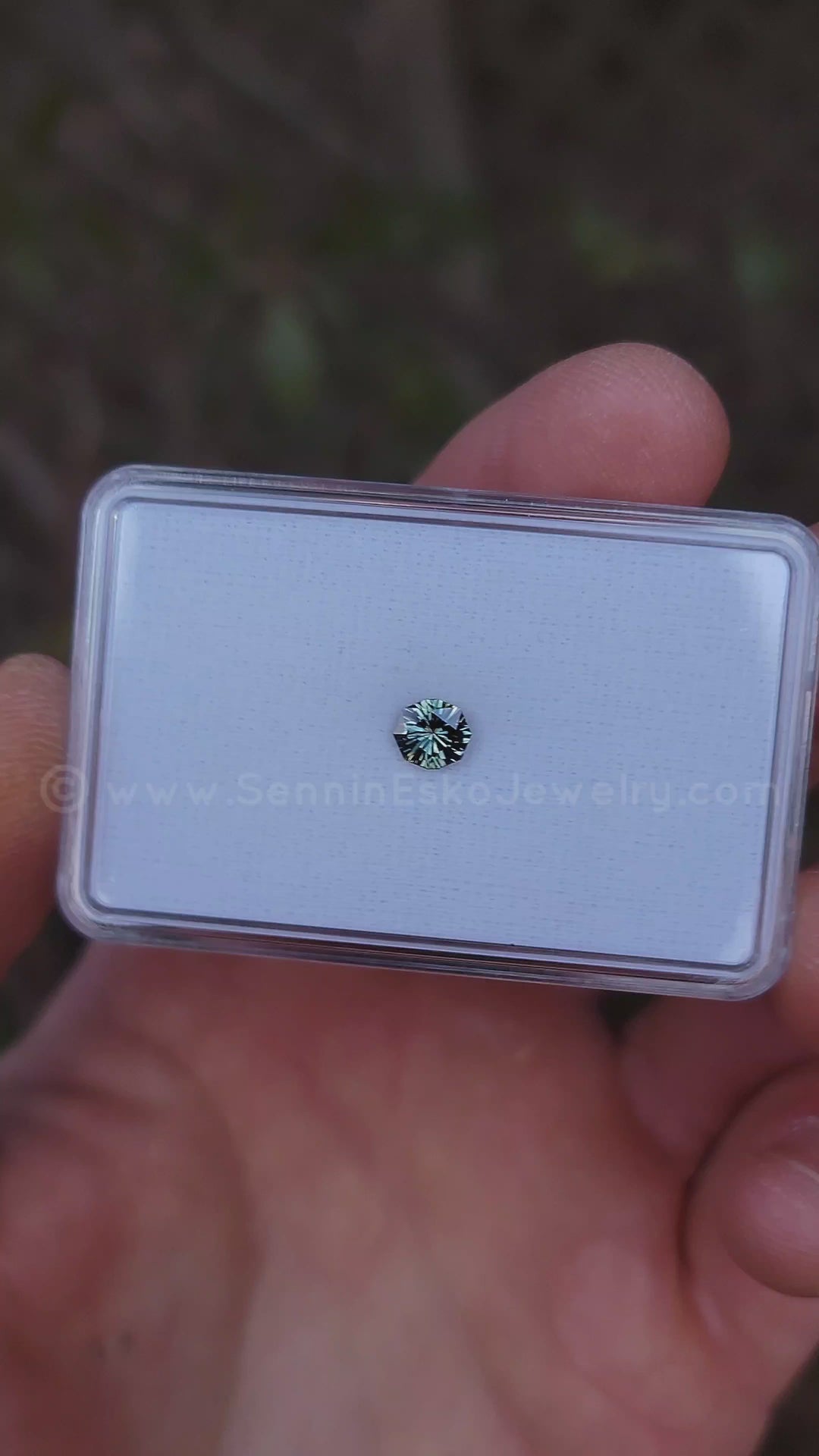 0.73 Carat Parti Green/Yellow/Blue Sapphire Cushion - 5.9x5.4mm - Esko Universe Cut ™