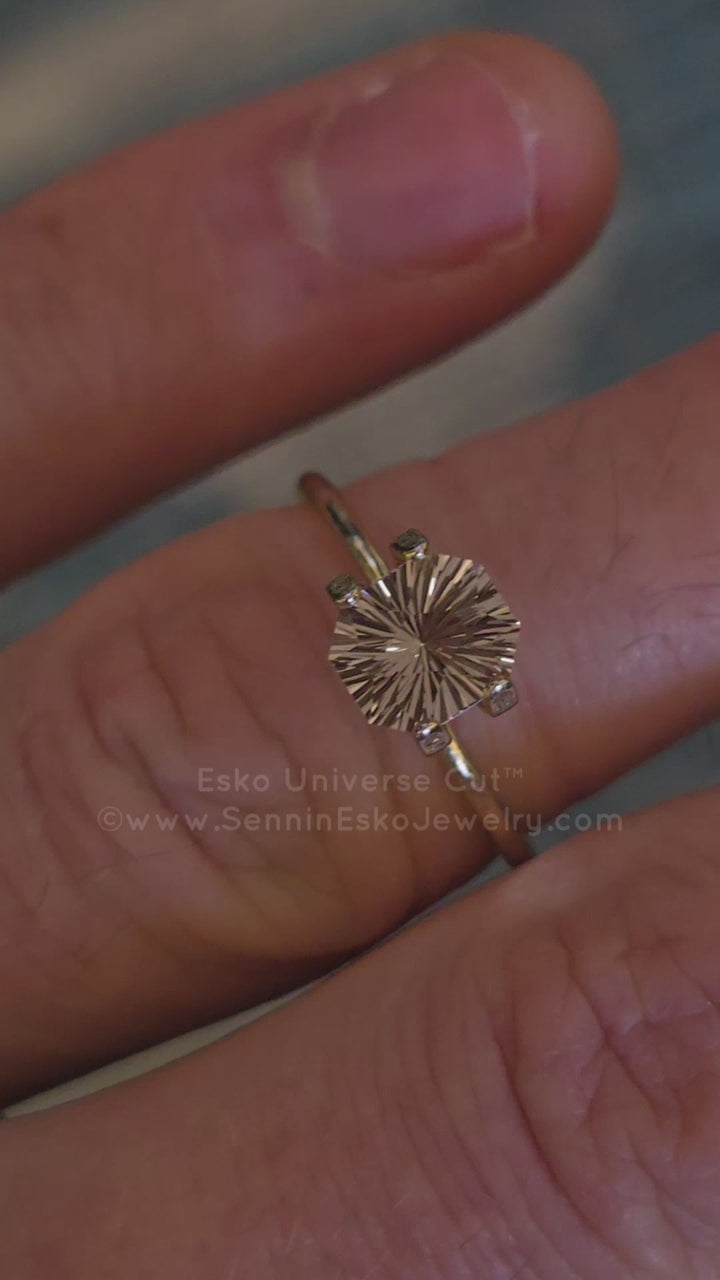 1.11 Carat Morganite Octagon - 7x6.1mm - Esko Universe Cut ™