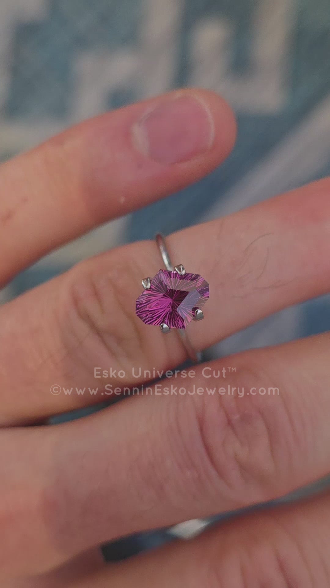 2.8 Carat Electric Pink Garnet Octagon - 10.1x8.2mm - Esko Universe Cut ™