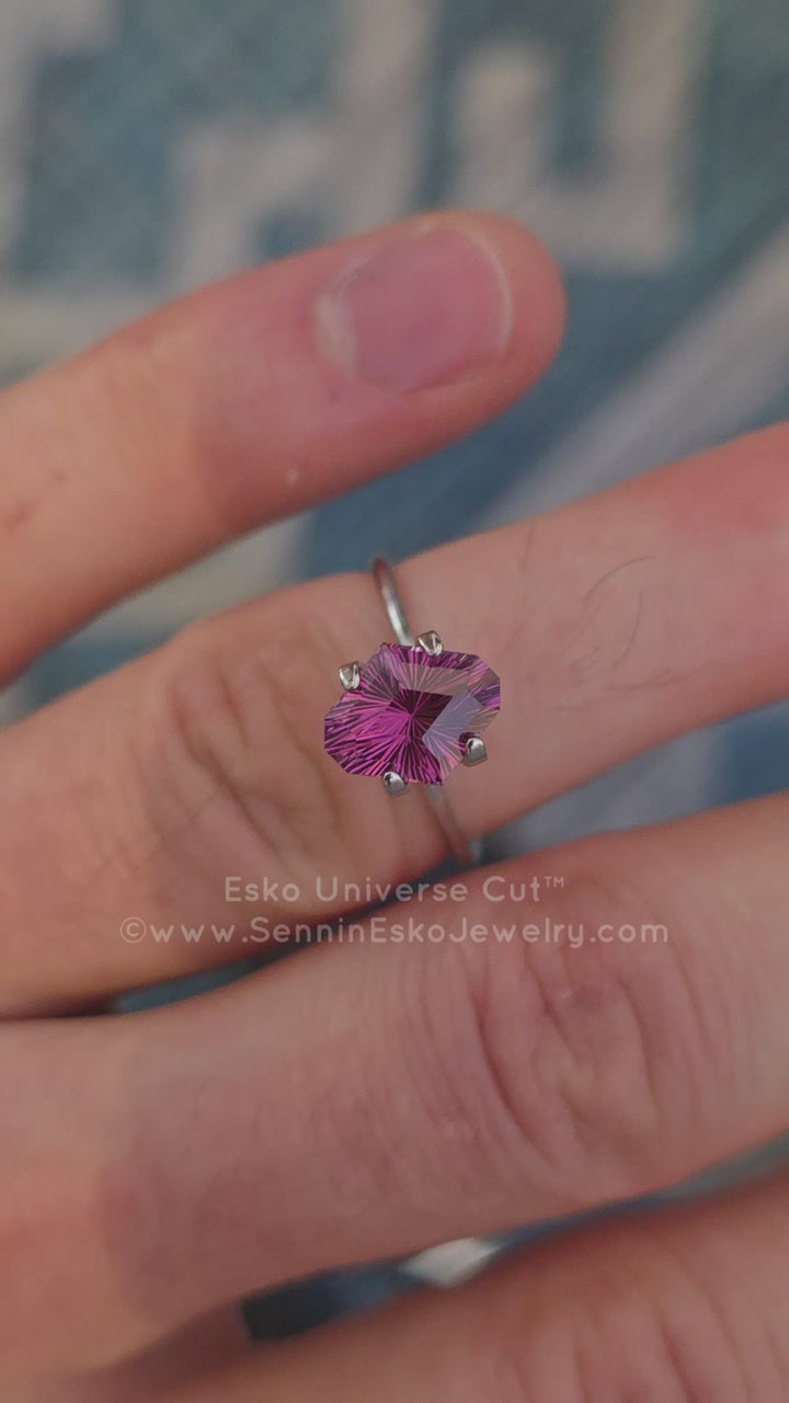 2.8 Carat Electric Pink Garnet Octagon - 10.1x8.2mm - Esko Universe Cut ™