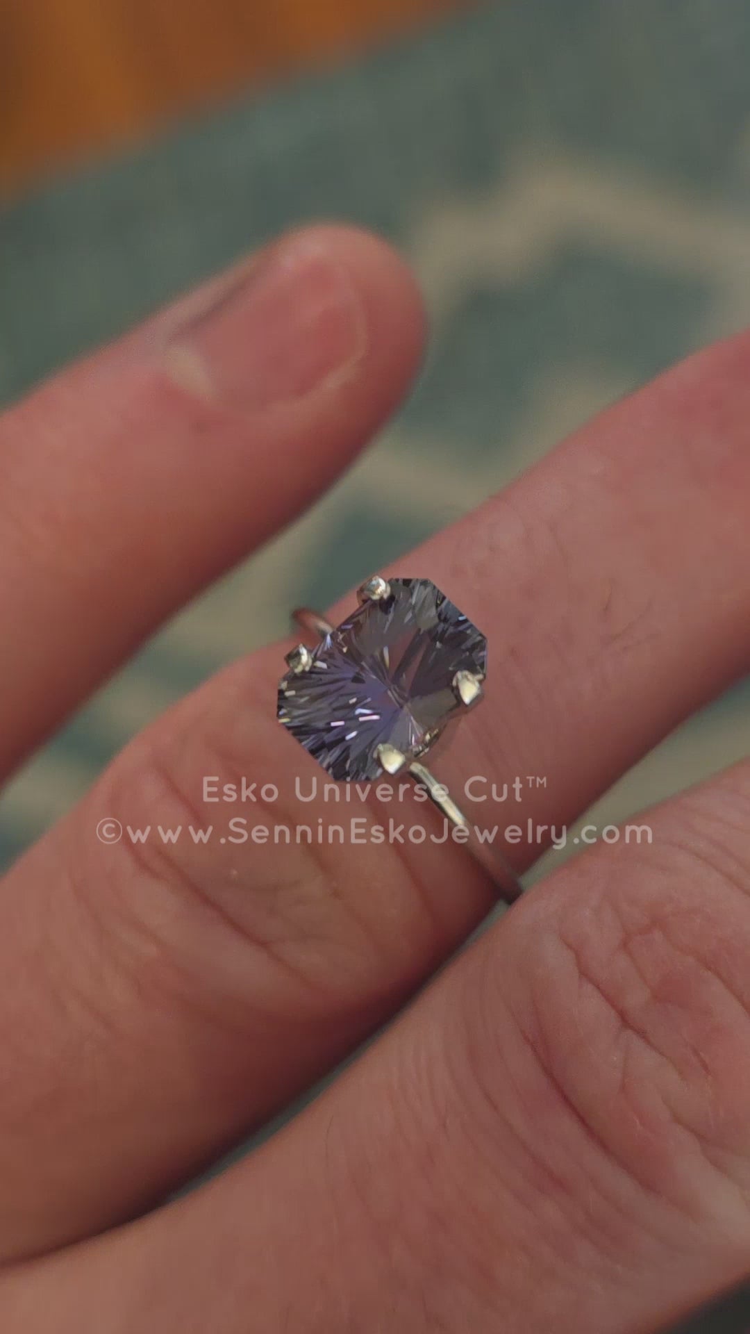 2.94 Carat Indigo Tanzanite Octagon - 9.3x6.2mm - Esko Universe Cut ™