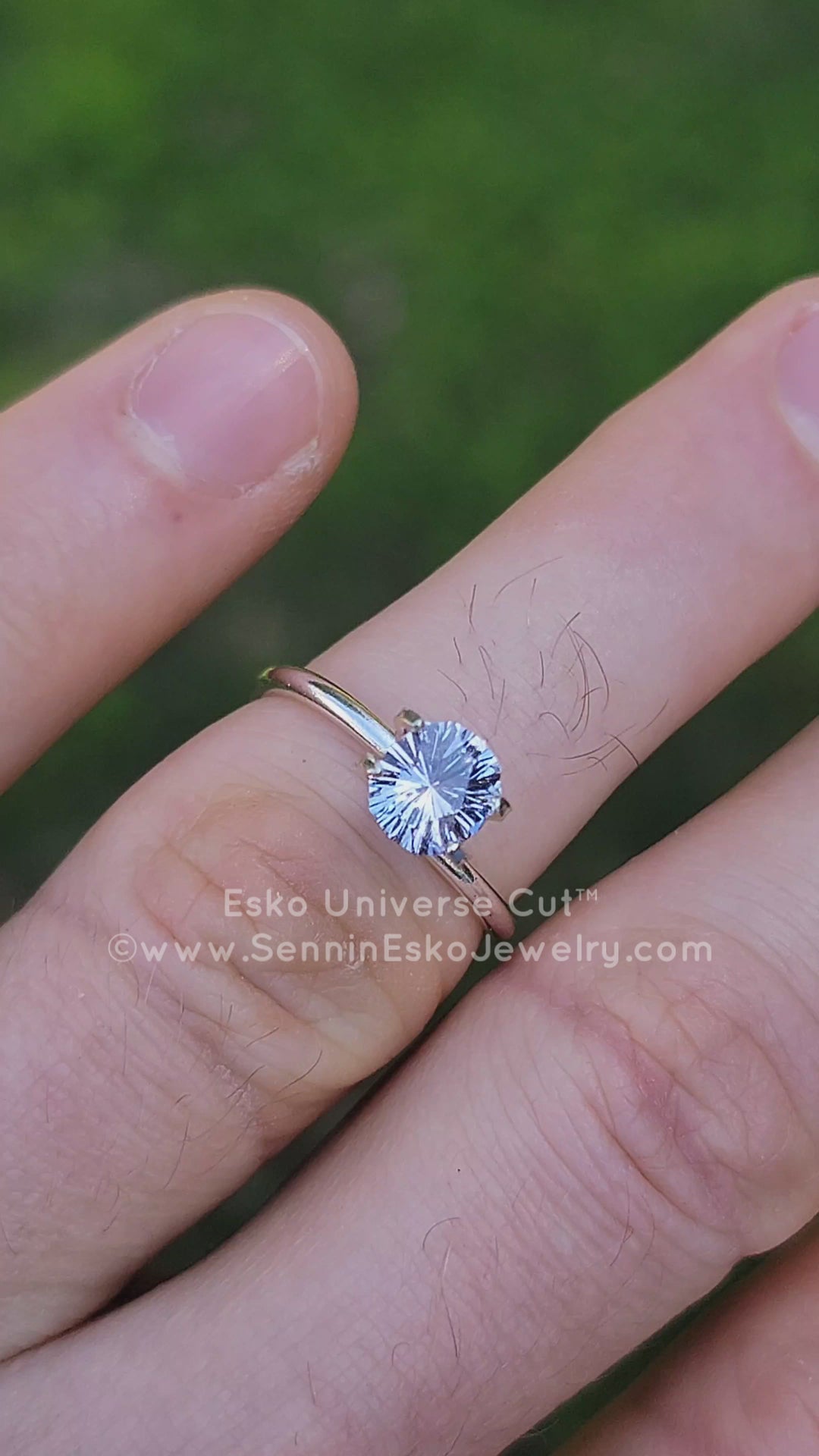 1.3 Carat Periwinkle Sapphire Cushion - 6.7x6.1mm - Esko Universe Cut ™