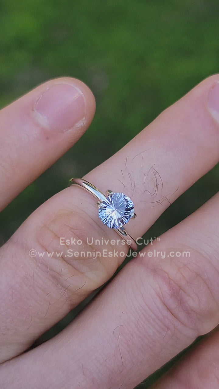 1.3 Carat Periwinkle Sapphire Cushion - 6.7x6.1mm - Esko Universe Cut ™