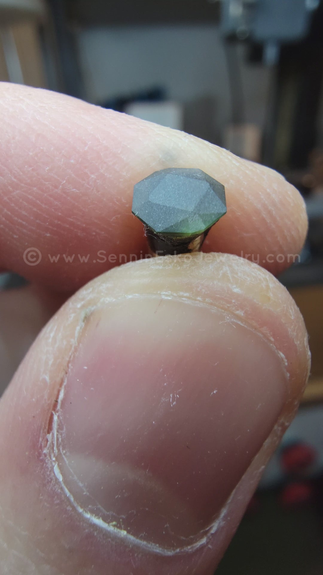 0.73 Carat Parti Green/Yellow/Blue Sapphire Cushion - 5.9x5.4mm - Esko Universe Cut ™