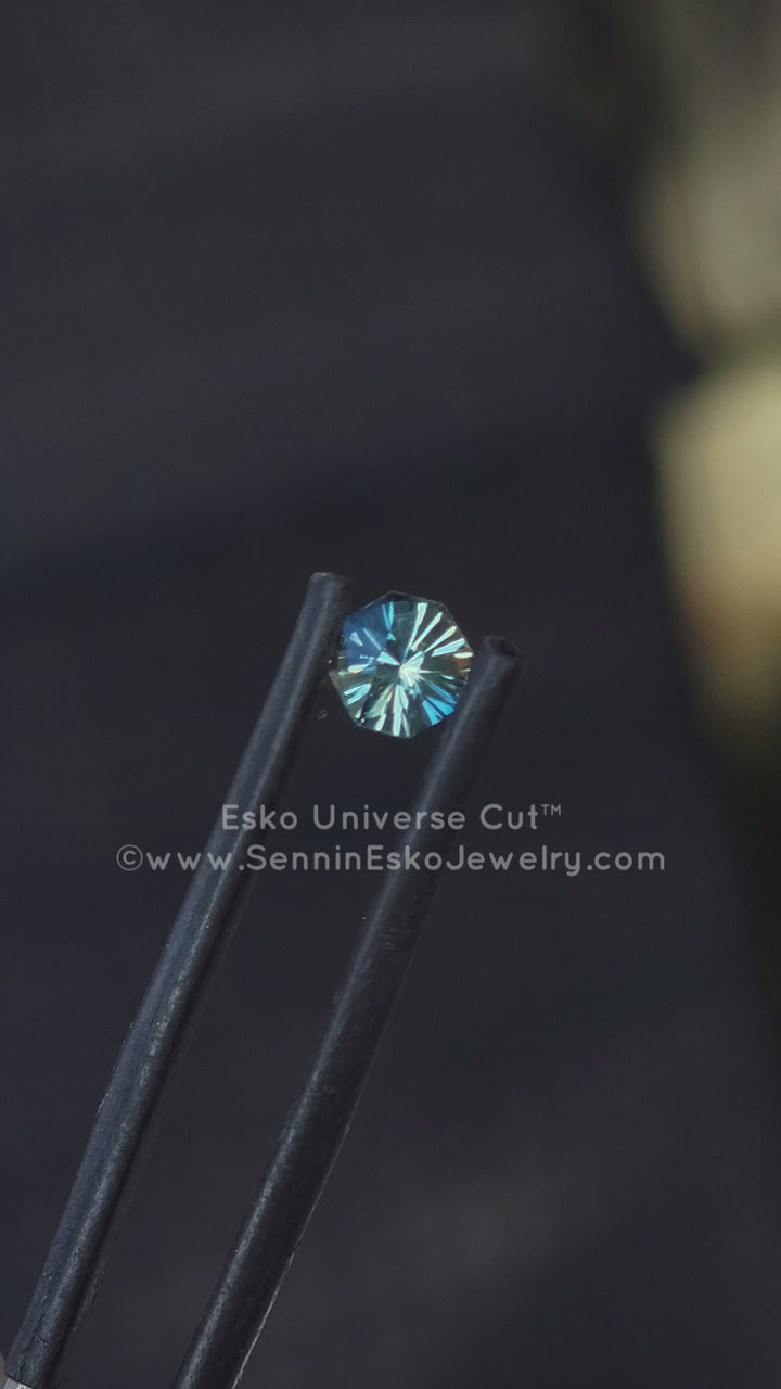 0.57 Carat Parti Sapphire Octagon - 4.8x5mm - Esko Universe Cut ™