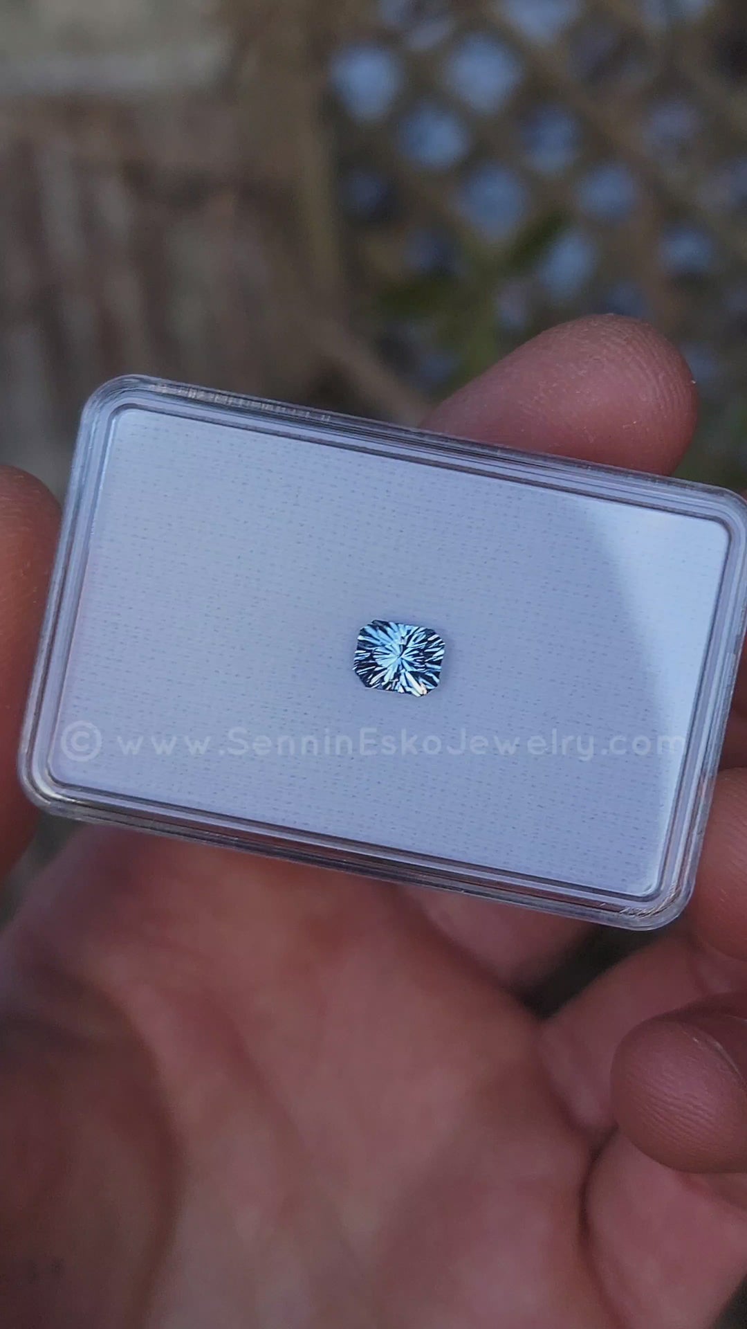 1.6 Carat Icy Blue Sapphire Octagon  -  7x5.6mm - Esko Universe Cut ™