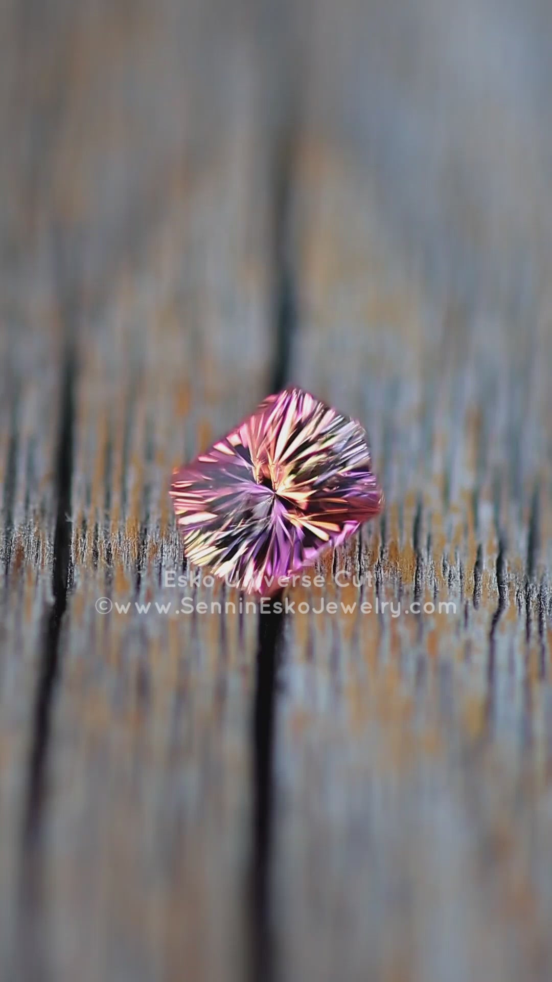 1.54 Carat Light Sunset Tourmaline Hexagon - 8x5.6mm - Esko Universe Cut ™