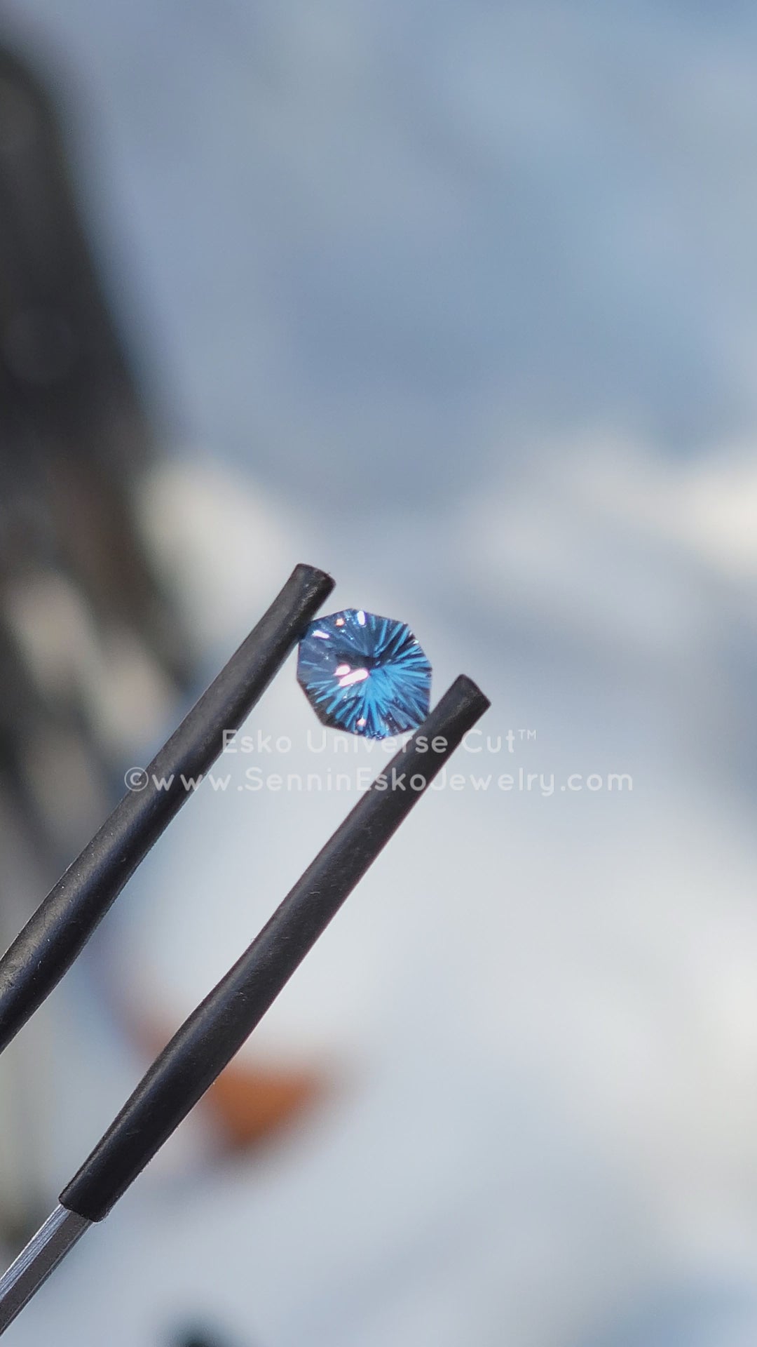 0.88 Carat True Blue Sapphire Octagon - 6.7x5.5mm - Esko Universe Cut ™