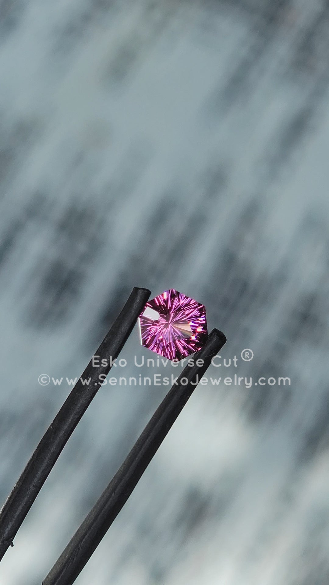 1.67 Carat Brilliant Pink Garnet Hexagonal Octagon - 7.3x6.2mm - Esko Universe Cut ®
