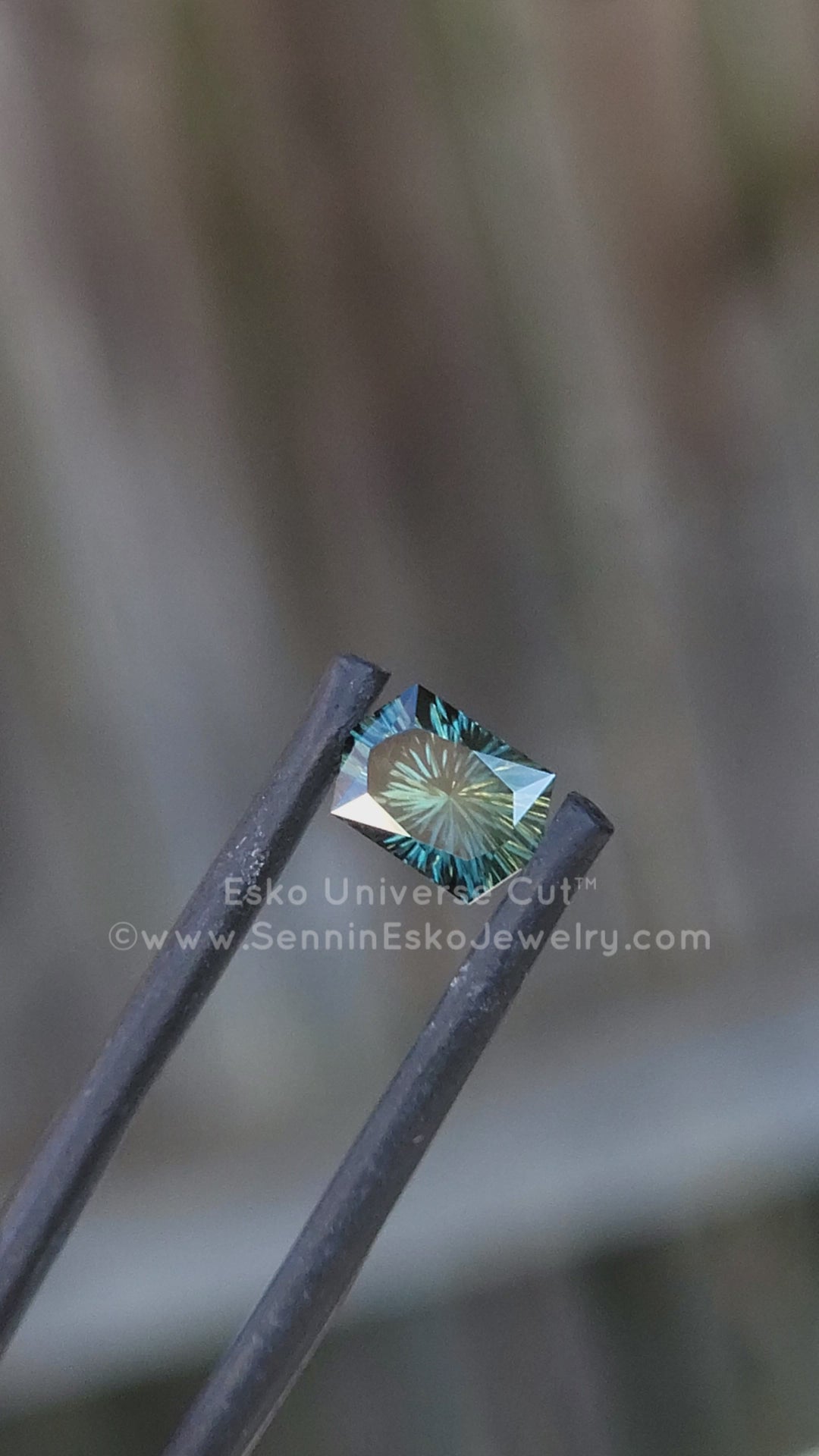 1.1 Carat Green Sapphire Hexagon - 7.2x4.9mm - Esko Universe Cut ™