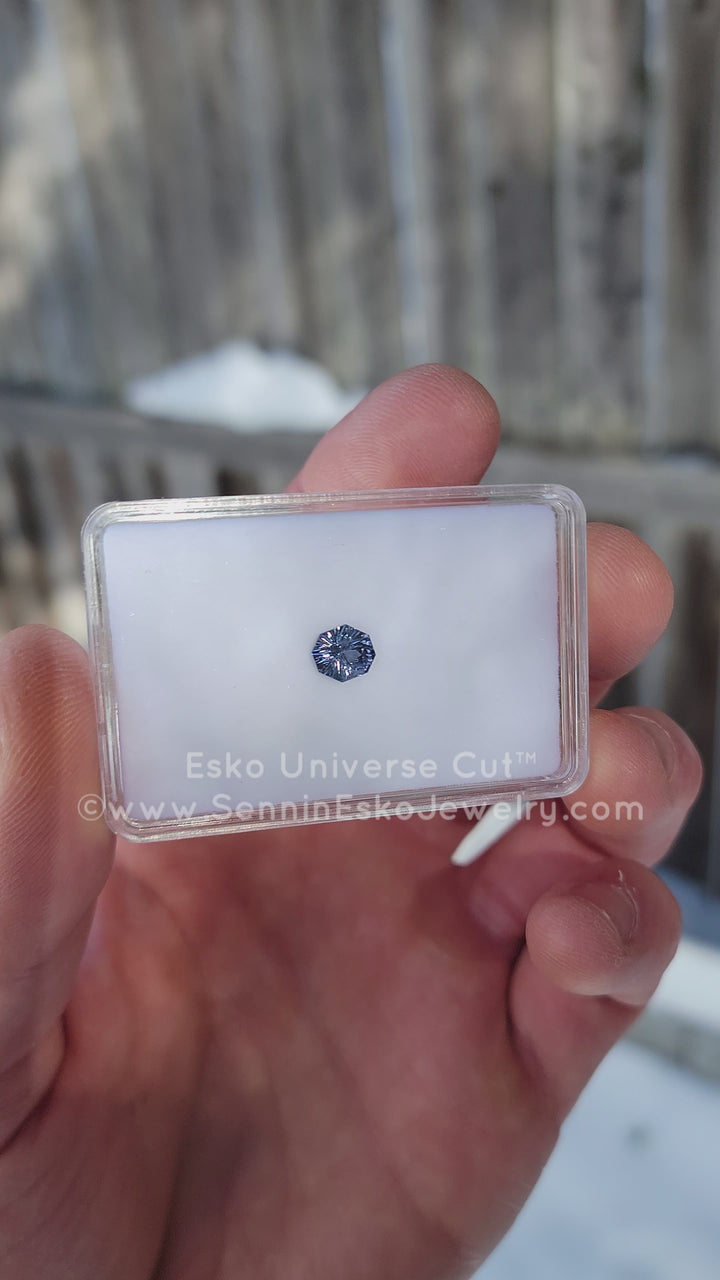 1.3 Carat Violet Sapphire Octagon - 7.4x6.6mm - Esko Universe Cut ™