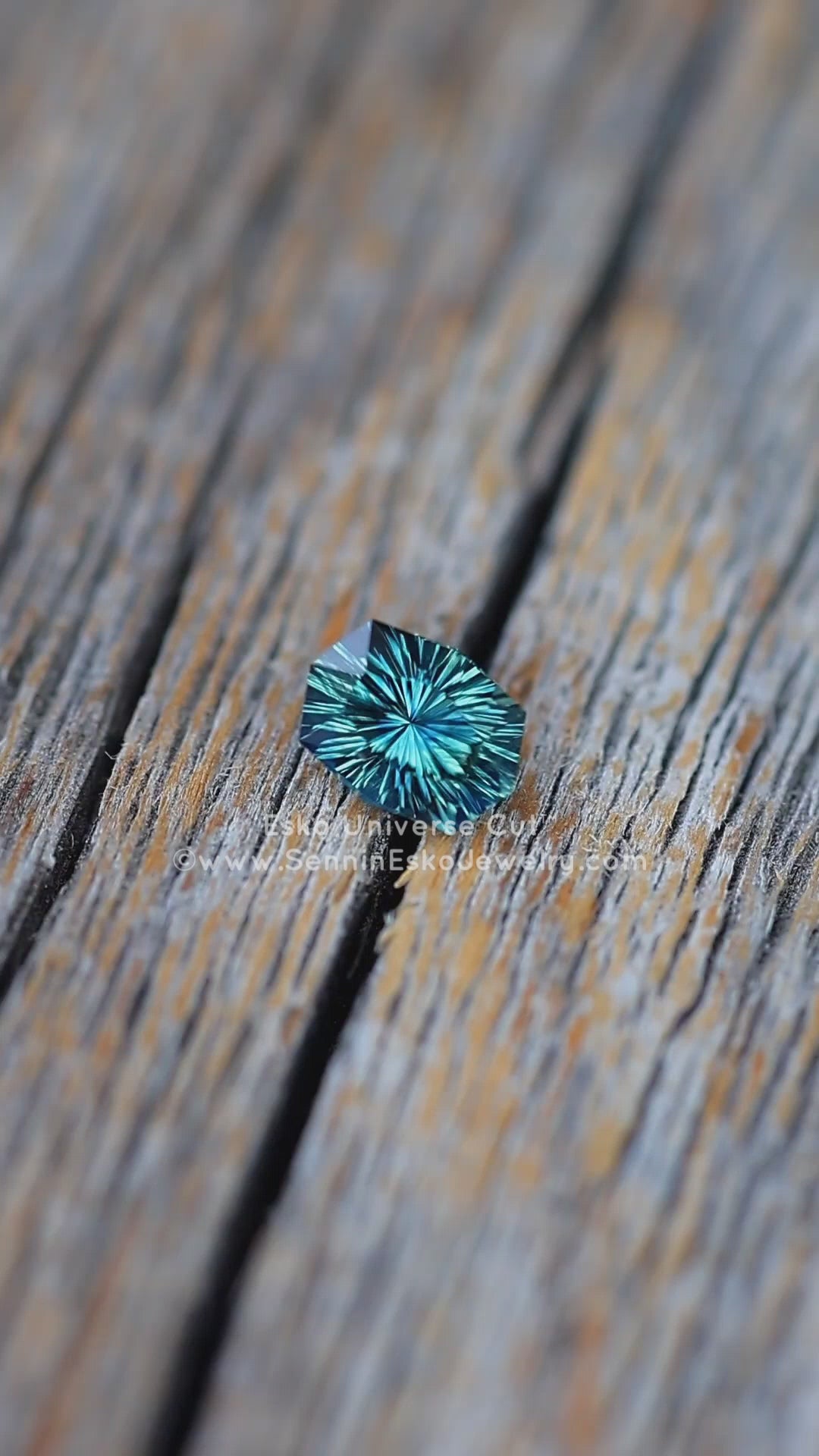 0.73 Carat Deep Teal Sapphire Octagon - 5.9x4.4mm - Esko Universe Cut ™