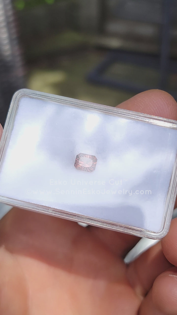 1.1 carat Pink Tourmaline Rectangular Octagon - 6.7x5.3mm - Esko Universe Cut ™