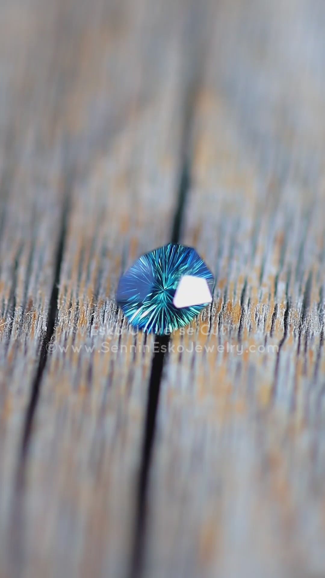 1.3 Carat Deep Parti Sapphire Do-Decagon - 6.6x5.7mm - Esko Universe Cut ™