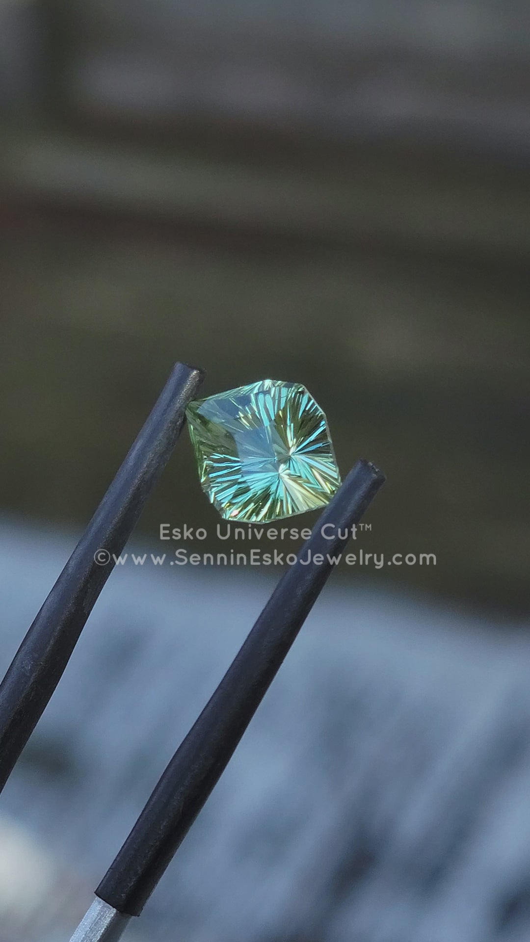 2.5 Carat Minty Green Tourmaline Octagonal Marquise - 10.2x8.4mm - Esko Universe Cut ™