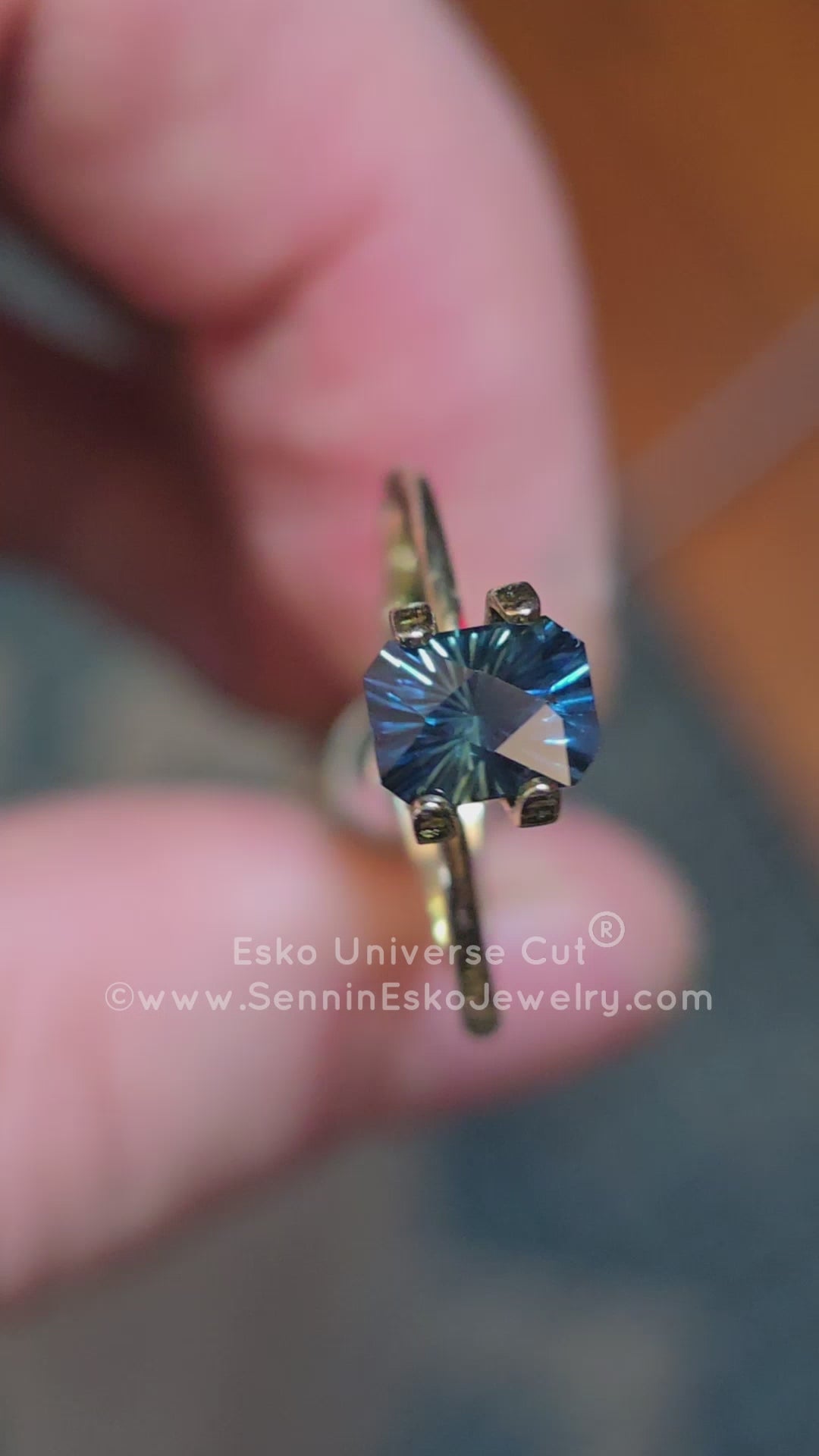 1.44 Carat Sultry Parti Sapphire Octagon - 6.7x5.1mm - Esko Universe Cut ®