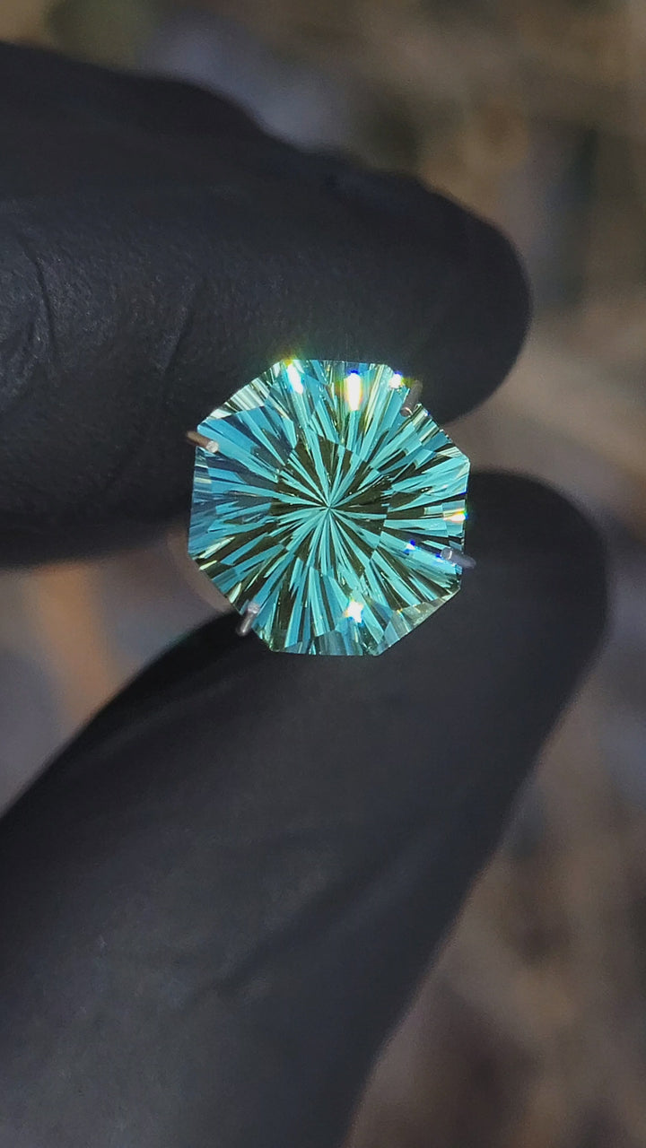 3.7 Carat Mint tourmaline - 11x10.4mm - Esko Universe Cut ™