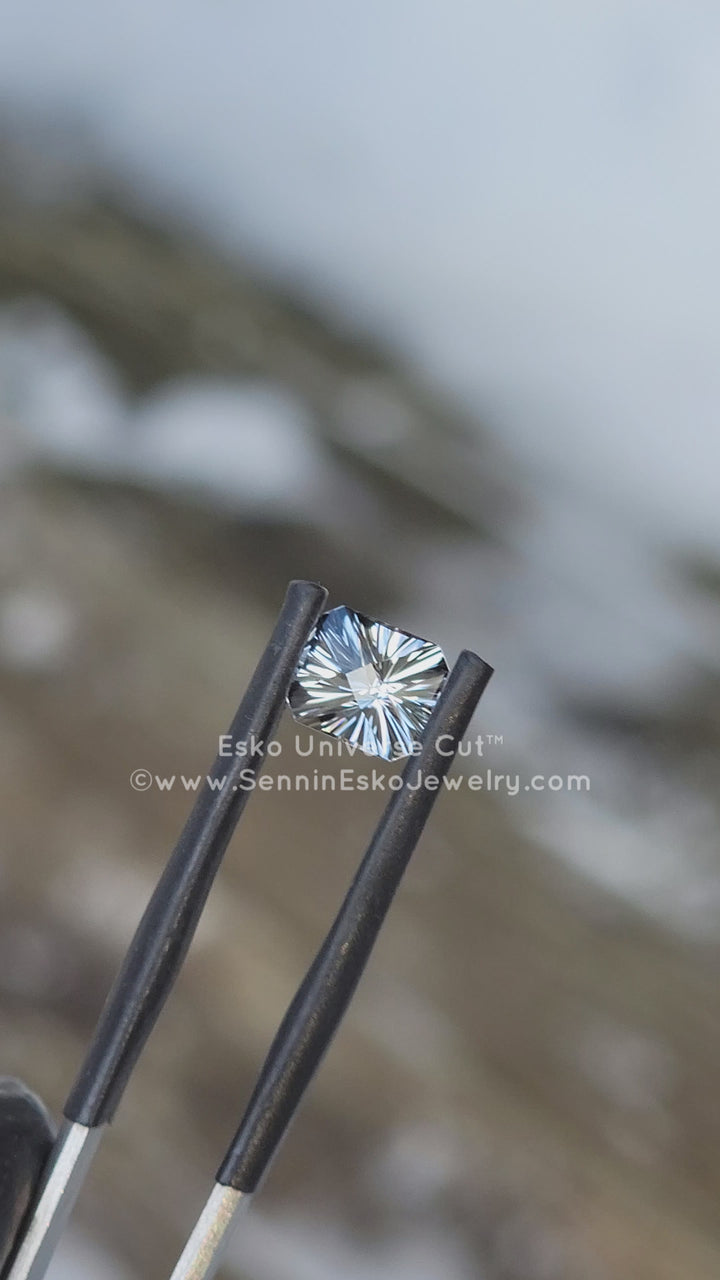 1.3 Carat Gray Tourmaline Octagon - 6.7x5.9mm - Esko Universe Cut ™