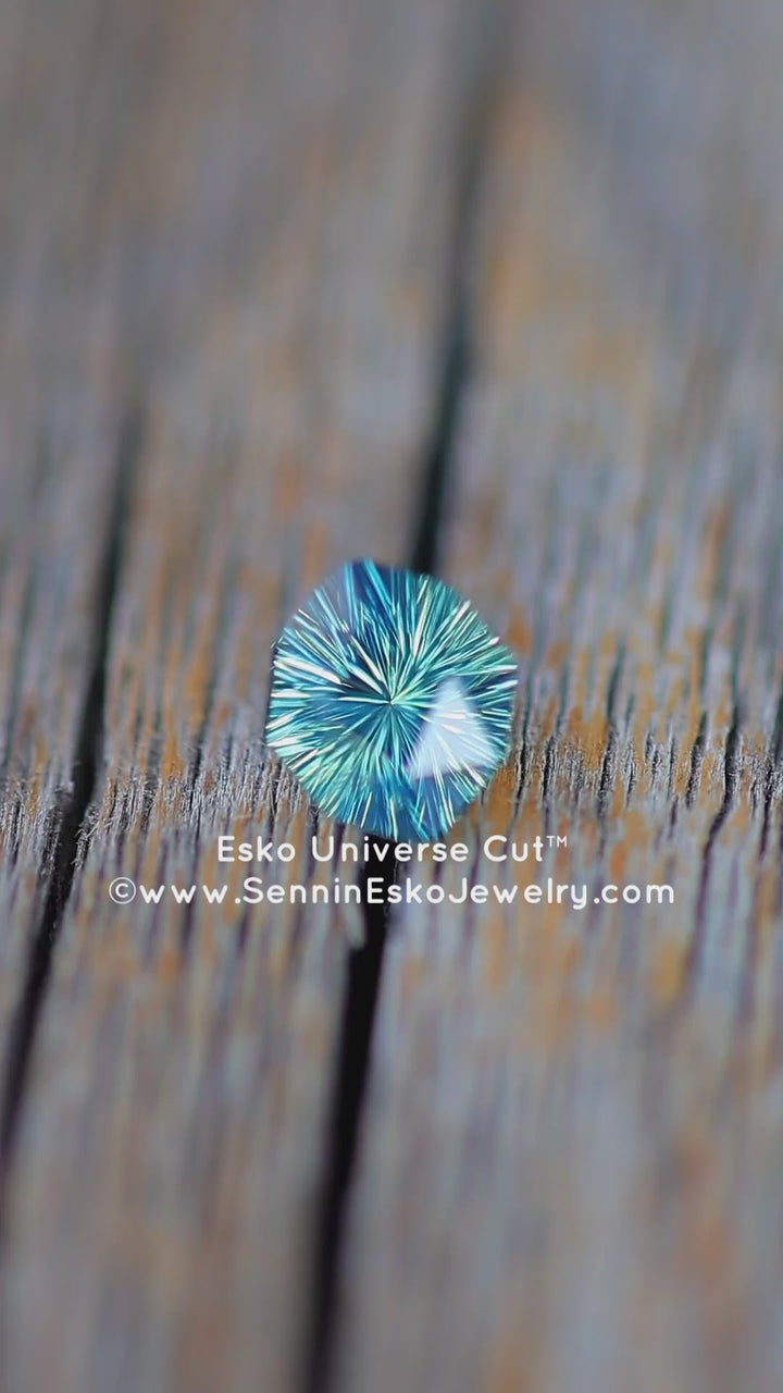 1.3 Carat Parti Sapphire Do-Decagon - 7.5x6.8mm - Esko Universe Cut ™