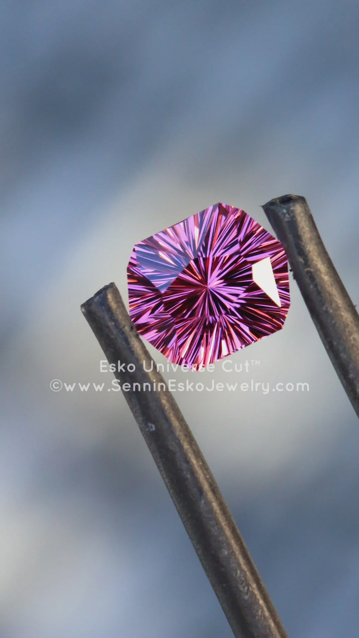 1.9 Carat Rosé Pink Garnet Hexagonal - 7.7x6.2mm - Esko Universe Cut ™