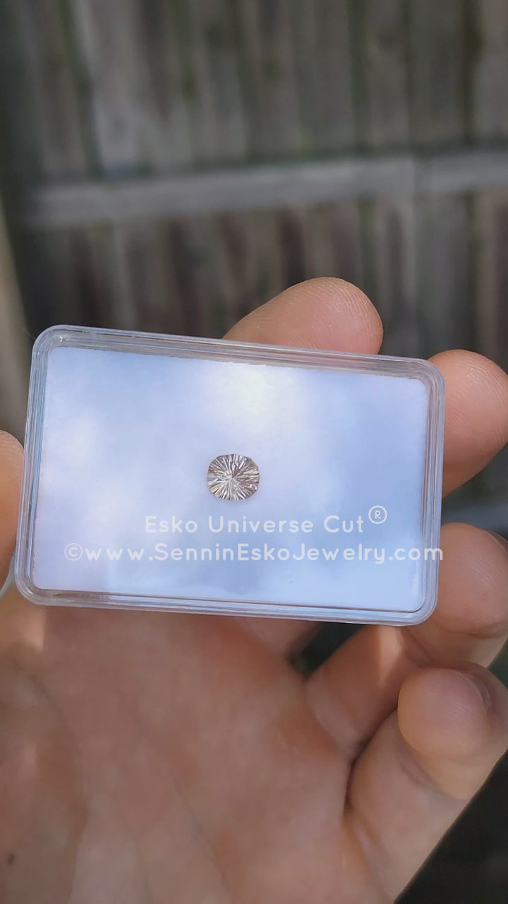 1.6 Carat Champagne Sapphire Cushion - 7.3x6.4mm - Esko Universe Cut ®