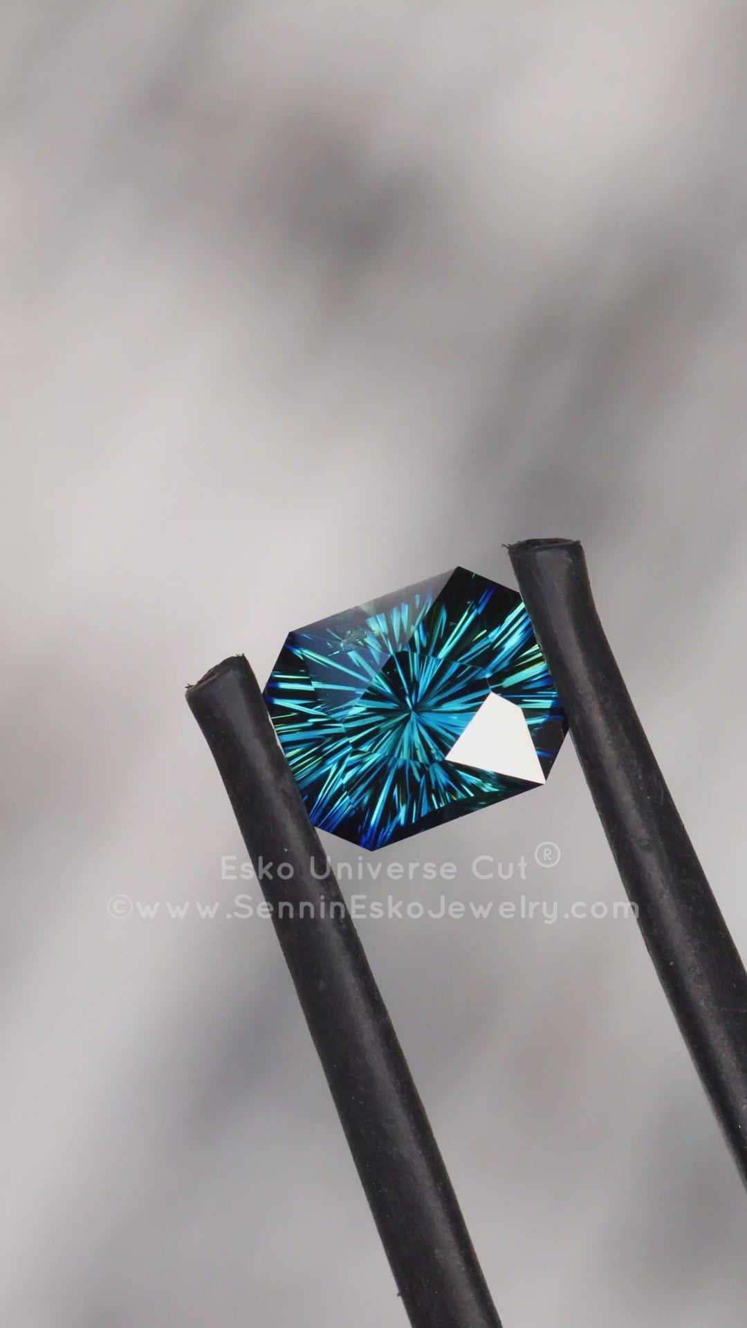 1.47 Carat Sultry Green/Blue Sapphire Octagon - 6.9x5.8mm - Esko Universe Cut ®
