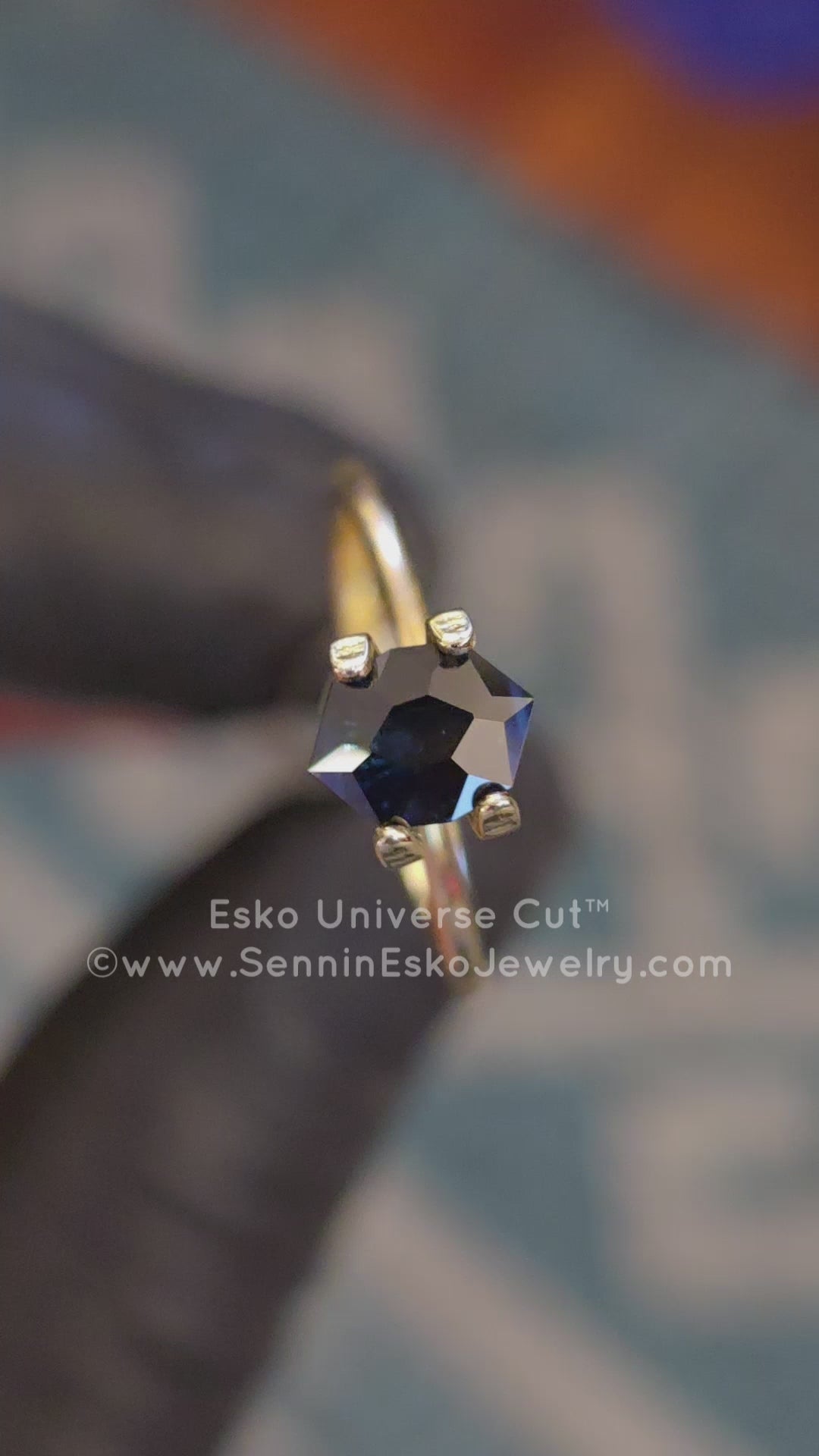 1.3 Carat Very Deep Blue Sapphire Navette - 7.2x5.5mm - Esko Universe Cut ™