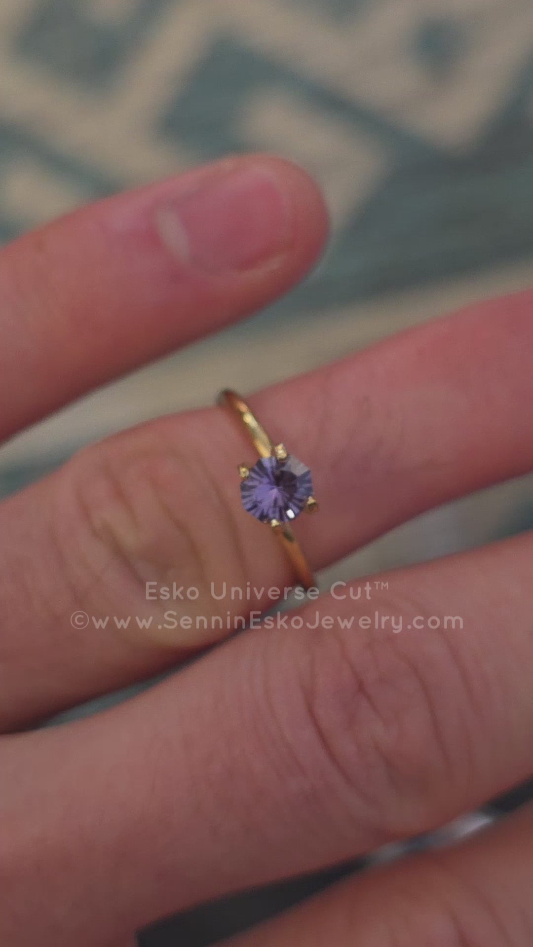 0.84 Carat Blue/Lilac Sapphire Octagon - 6x5.5mm - Esko Universe Cut ™