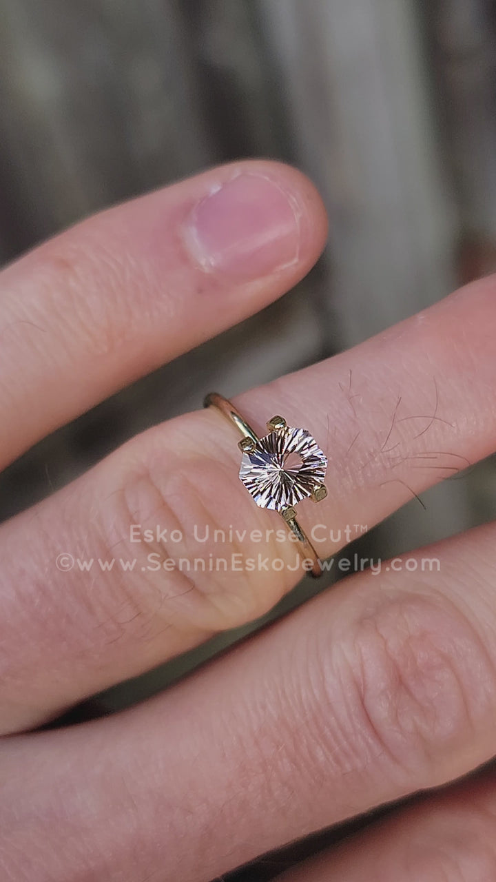 1.11 Carat Morganite Octagon - 7x6.1mm - Esko Universe Cut ™