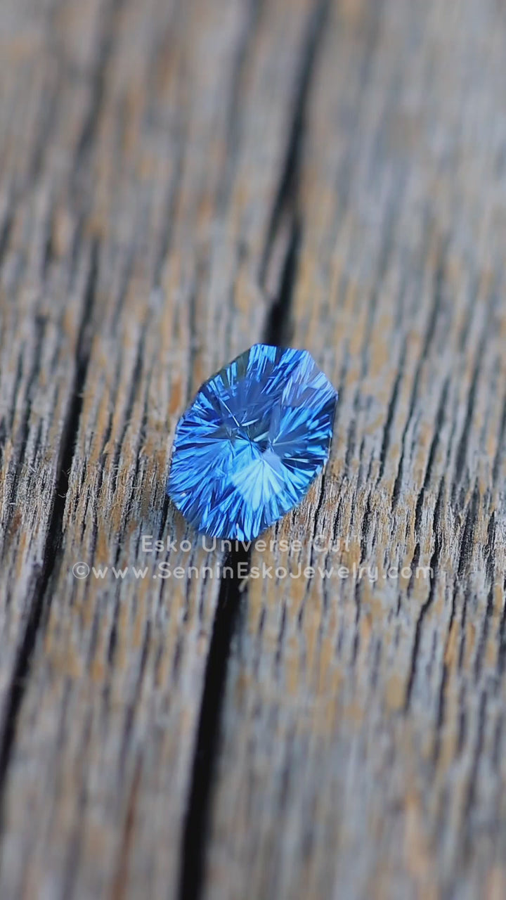 2.1 Carat Blue Sapphire Moval - 9x6.2mm - Esko Universe Cut ™