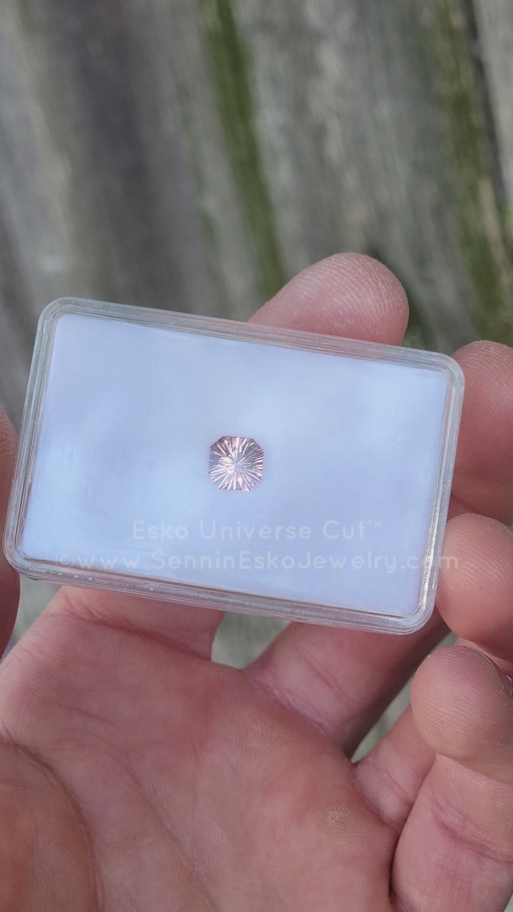 1.61 Carat Light Pink Tourmaline Square Octagon - 6.96x7.8mm - Esko Universe Cut ™
