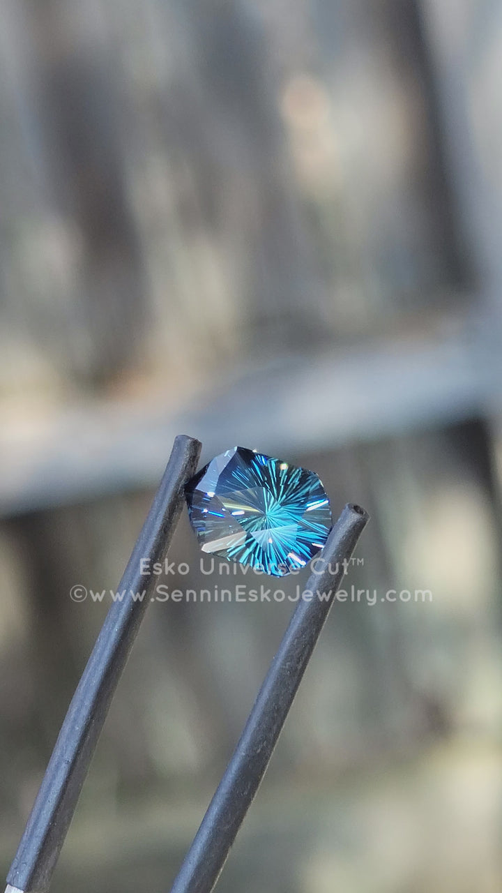 3.6 Carat Parti Sapphire Hexagonal Cushion - 6.1x4.2mm - Esko Universe Cut ™