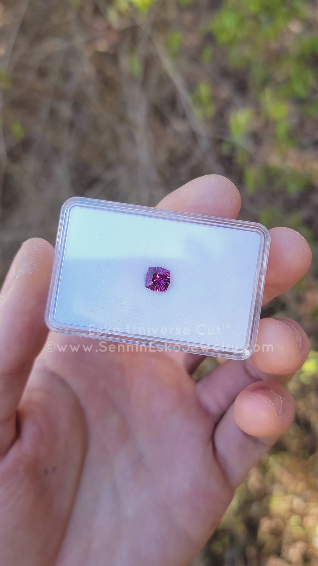 1.6 Carat Purple Garnet Cushion - 6.7x7.8mm - Esko Universe Cut ™