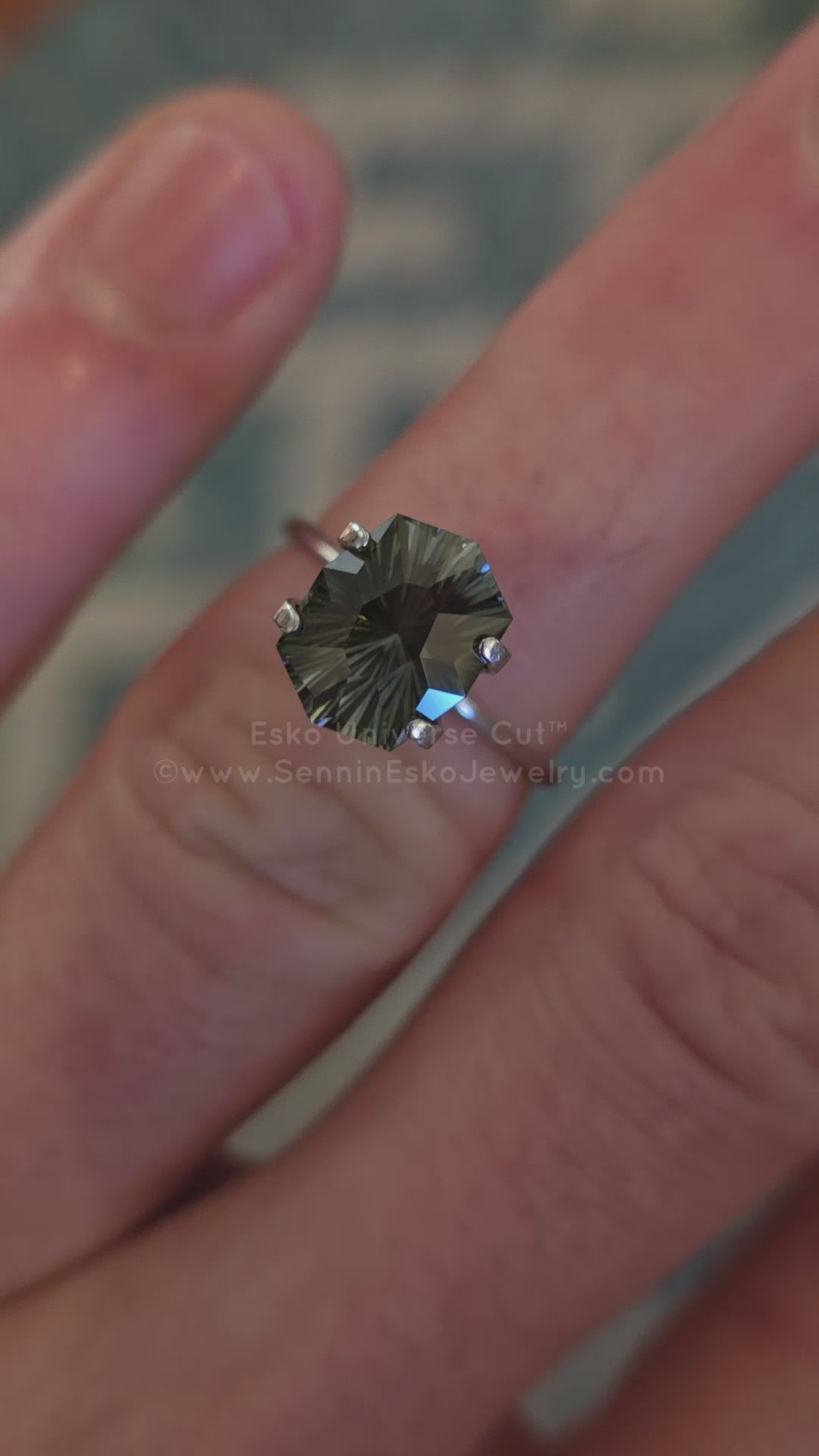 3.9 Carat Spring Green Tourmaline Octagon - 10.6x8.3mm - Esko Universe Cut ™