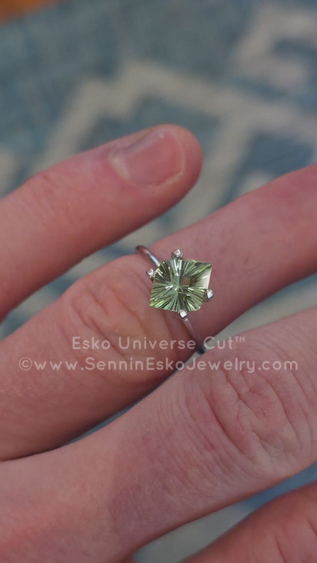 2.5 Carat Minty Green Tourmaline Octagonal Marquise - 10.2x8.4mm - Esko Universe Cut ™