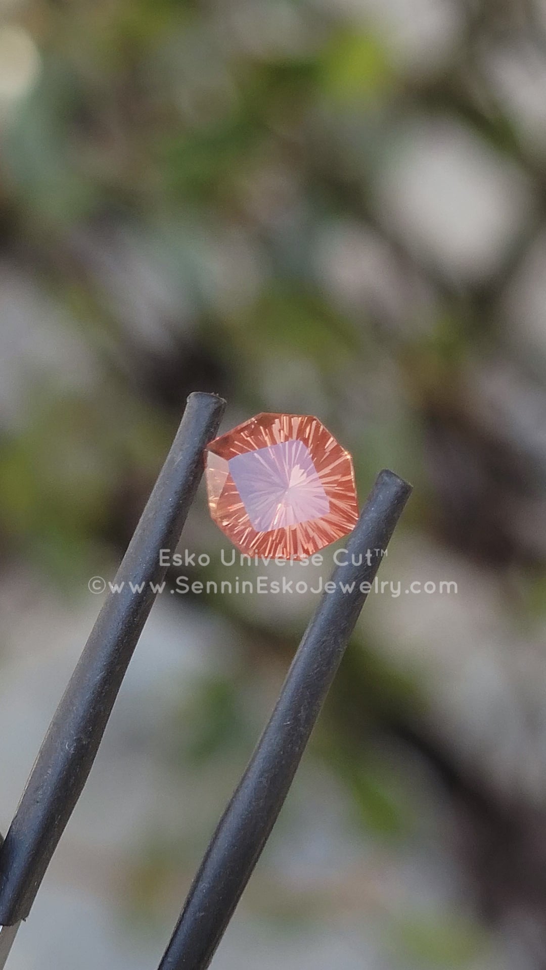 1.4 Carat Orange/Red Oregon Sunstone - 8.5x7.5mm - Esko Universe Cut ™