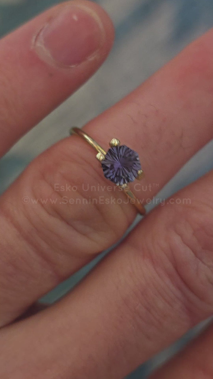1 Carat Periwinkle/Lavender Tanzanite Octagon - 5.9x6.4mm - Esko Universe Cut ™