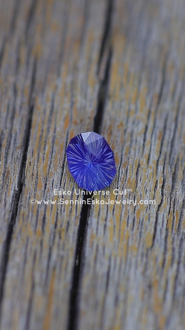 1.1 Carat Violet/Purple Sapphire Oval - 6.8x5.4mm - Esko Universe Cut ™