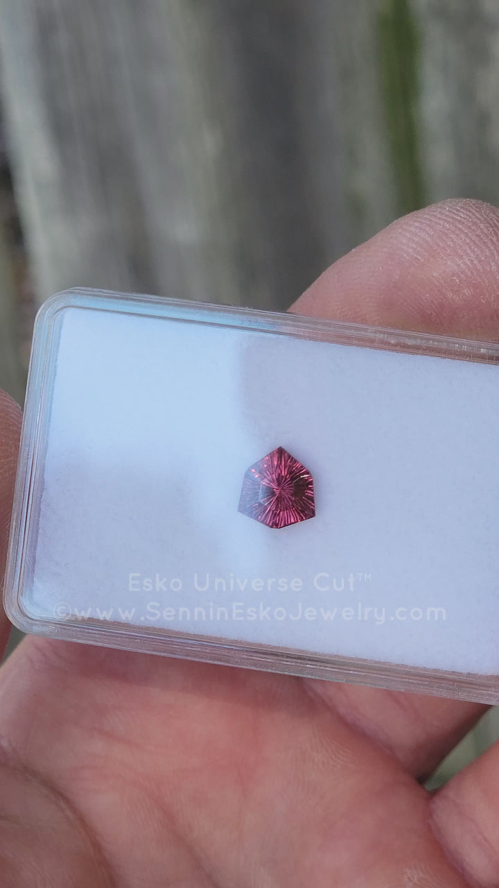 2.5 Carat Rose Garnet Trillion - 8.5mm - Esko Universe Cut ™