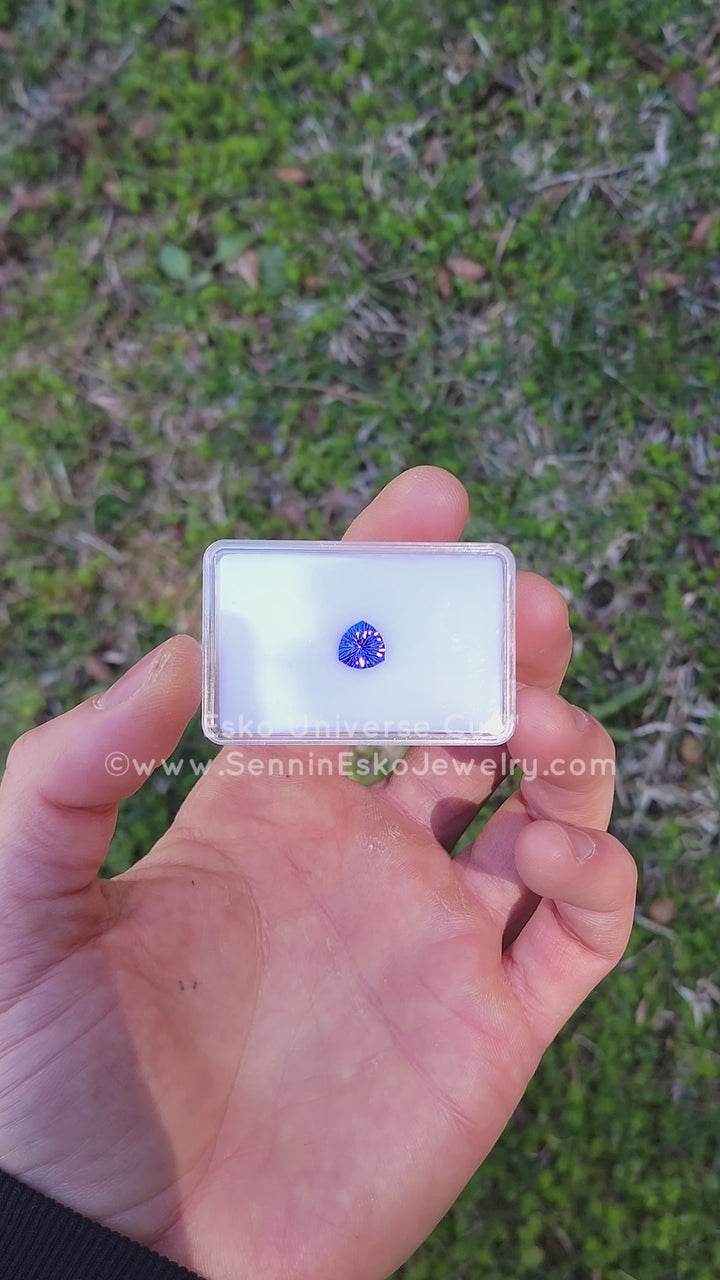 3 Carat Tanzanite Trillion - 9x8.4mm - Esko Universe Cut ™