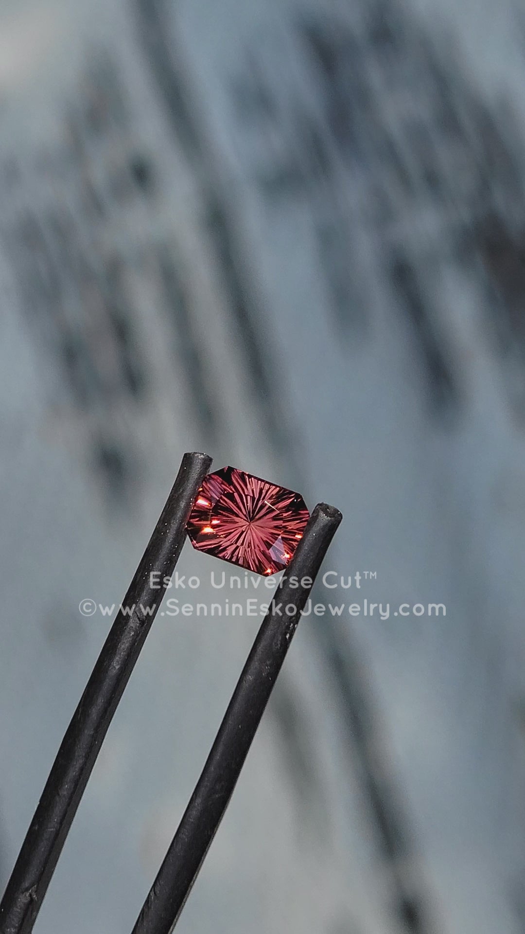 1.1 carat Pink Tourmaline Rectangular Octagon - 6.7x5.3mm - Esko Universe Cut ™